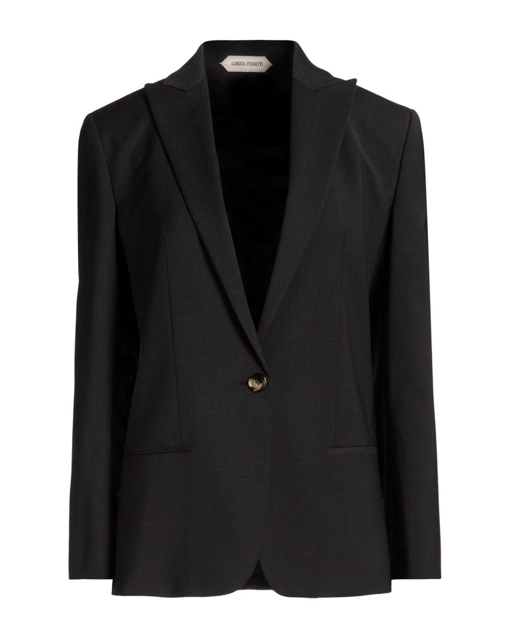 Alberta Ferretti Black Blazer Polyester, Wool, Elastane