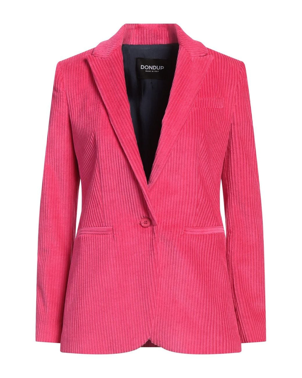Dondup Pink Blazer Cotton, Elastane