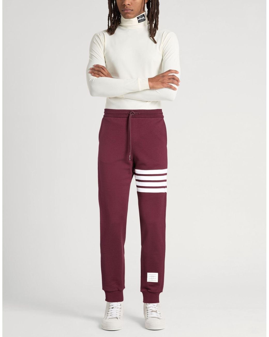 Thom Browne Red Pants for men