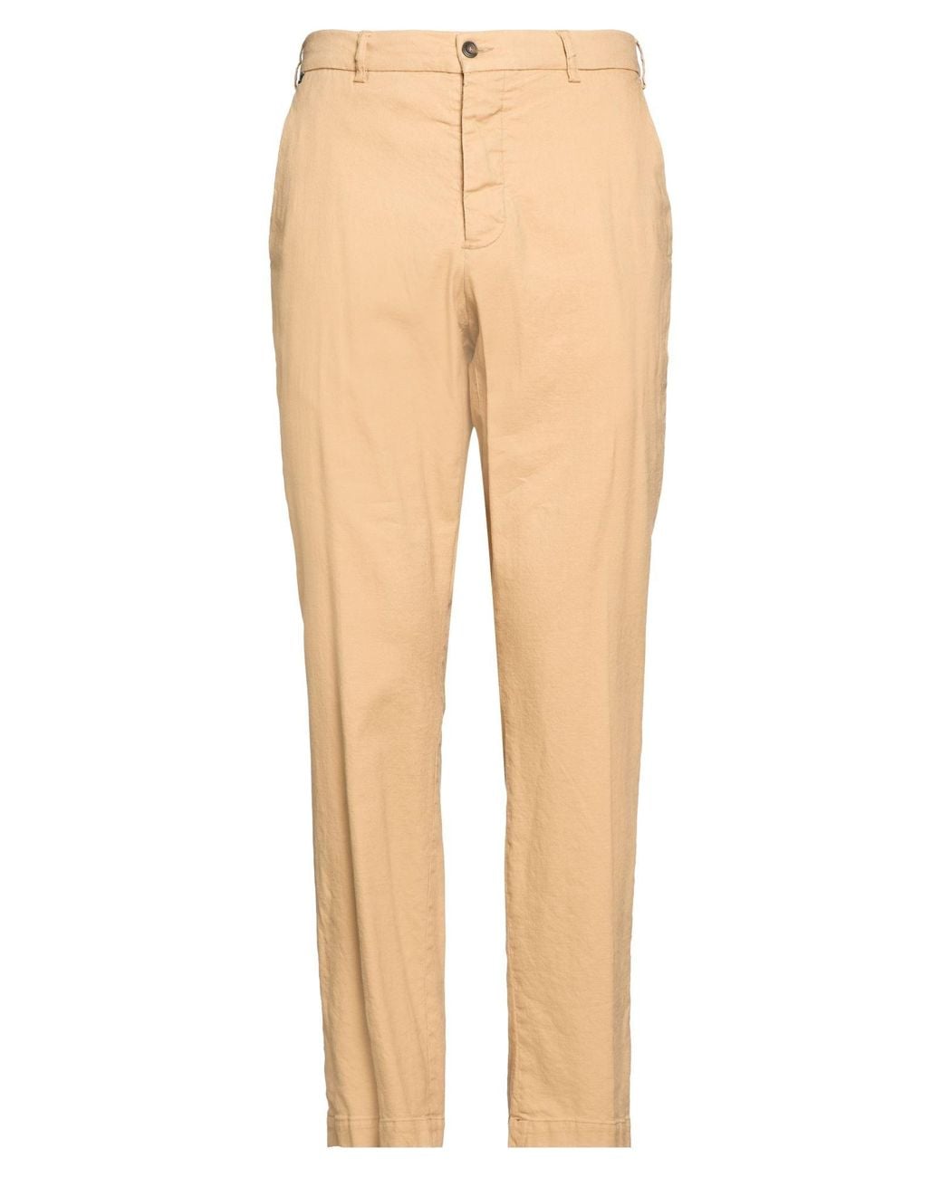 Messagerie Natural Camel Pants Linen, Viscose, Elastane for men