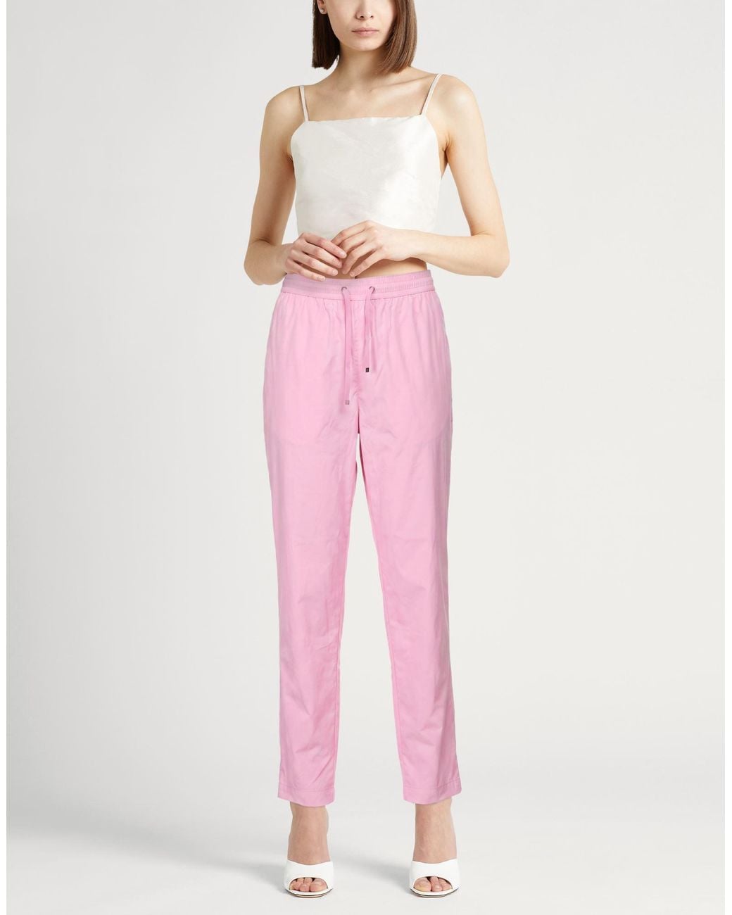 Herno Pink Pants Polyamide, Elastane