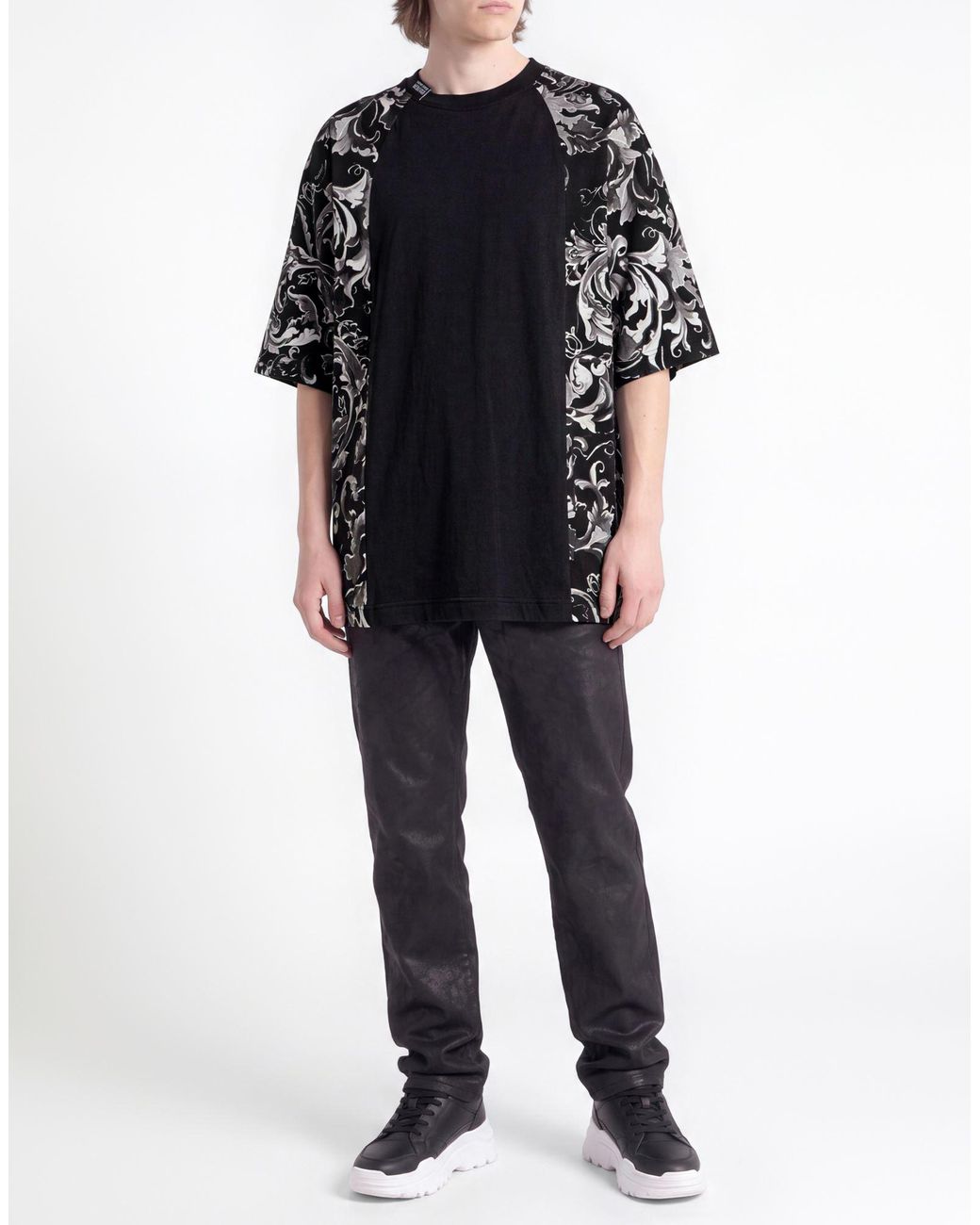 Versace Jeans Couture Black T-Shirt Cotton for men