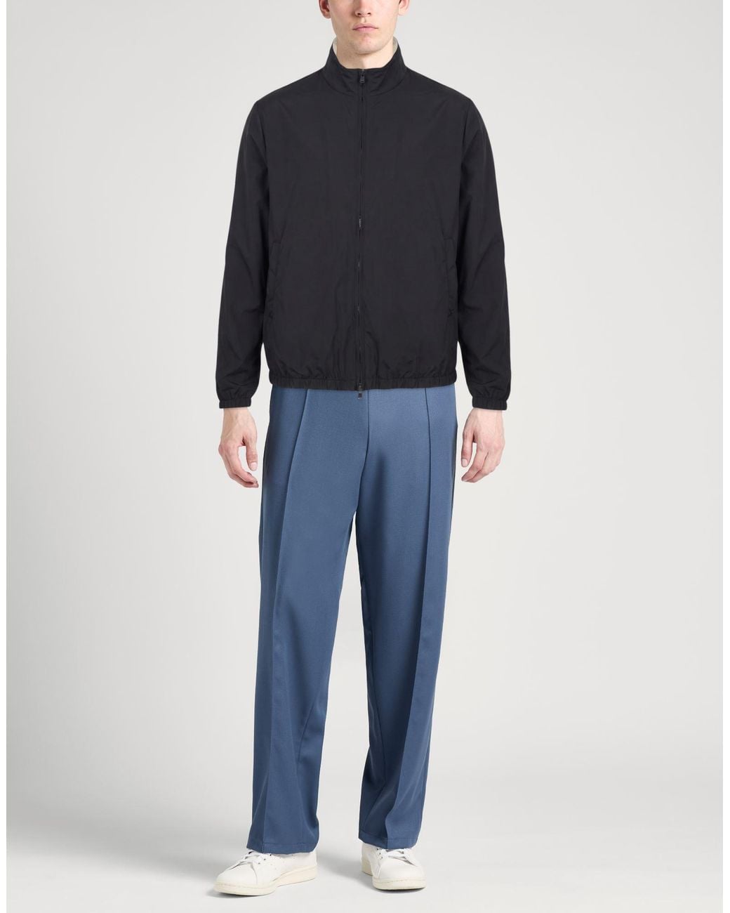 Fedeli Blue Jacket Polyester for men