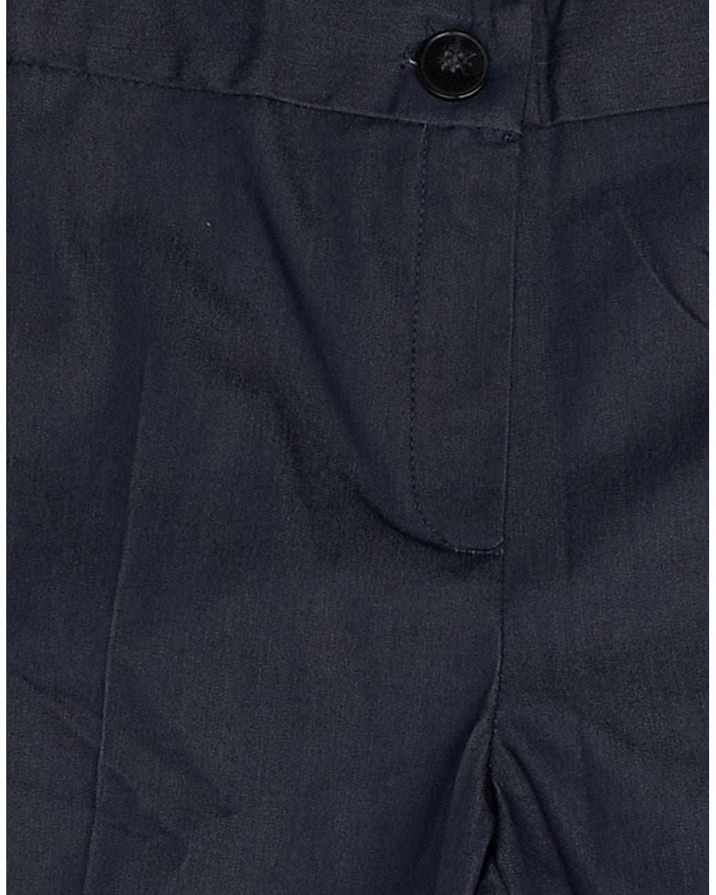 Marella Blue Midnight Pants Cotton, Polyester, Elastane