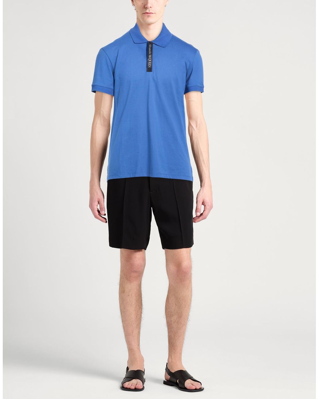 McQueen Blue Polo Shirts for men