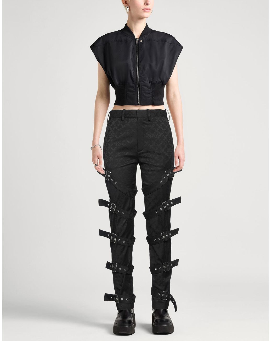 Charles Jeffrey Black Pants Recycled Polyester, Viscose, Elastane