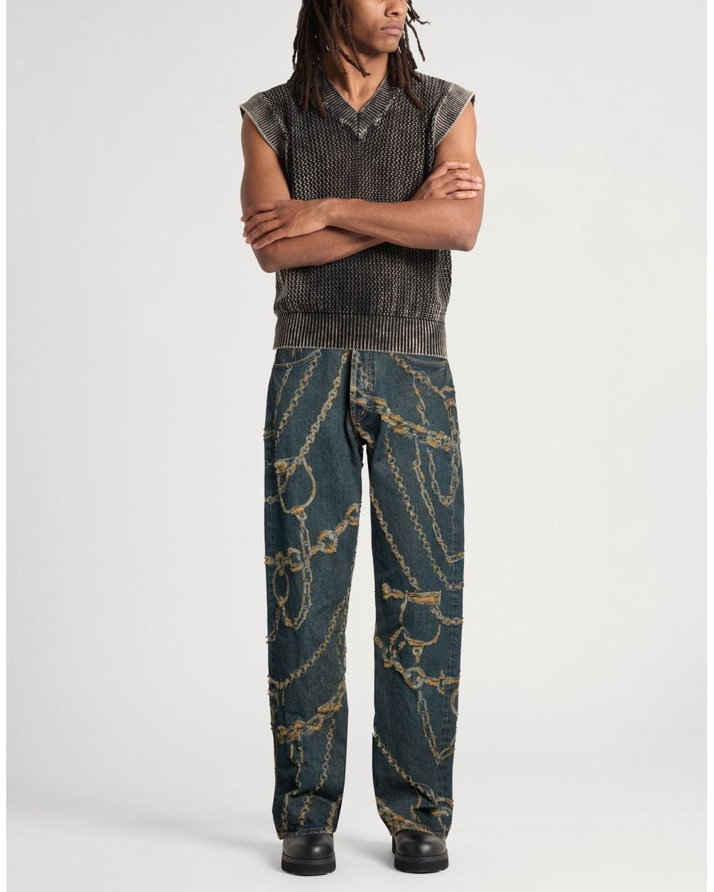 Aries Green Jeans for men