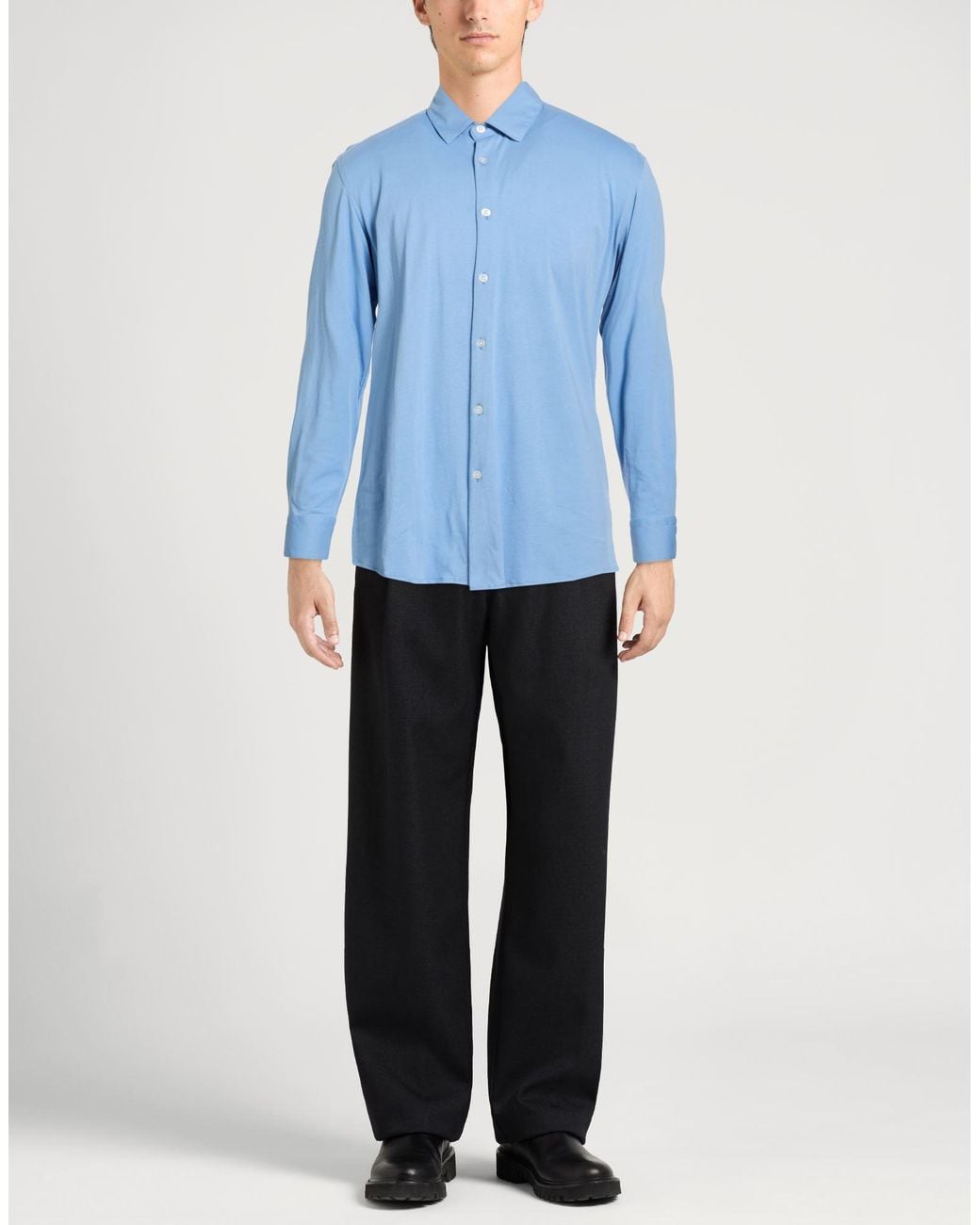 Daniele Alessandrini Blue Shirt for men
