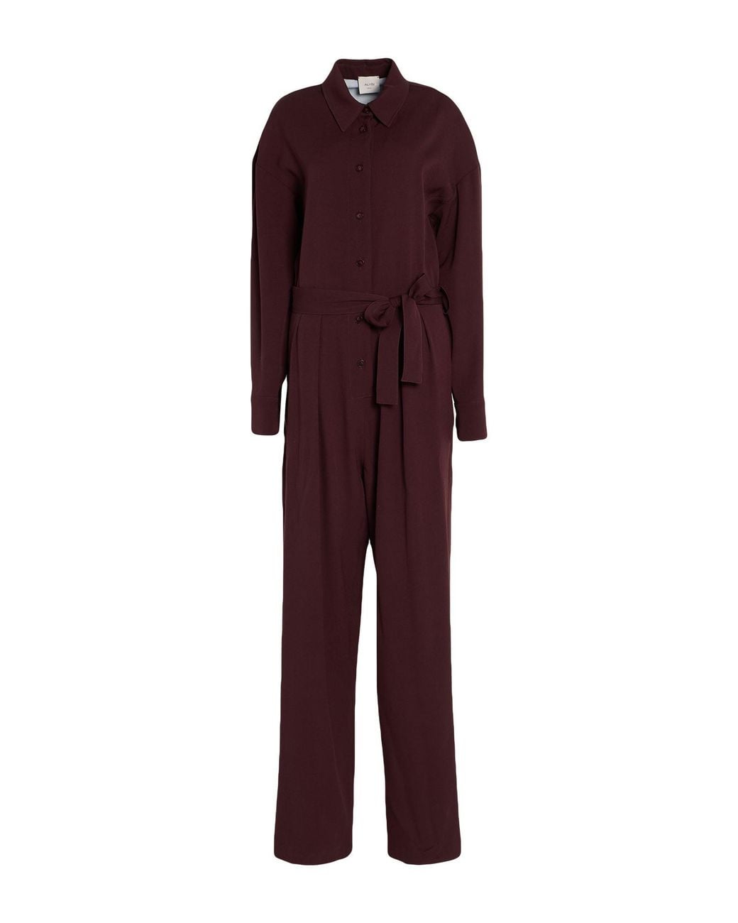 Alysi Red Crème Jumpsuit Virgin Wool