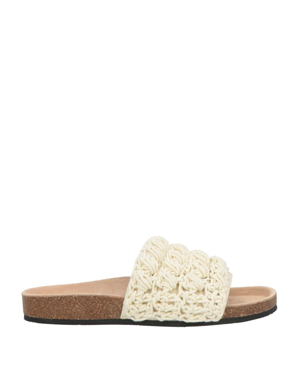 J.W. Anderson White Sandals Calfskin, Synthetic Material