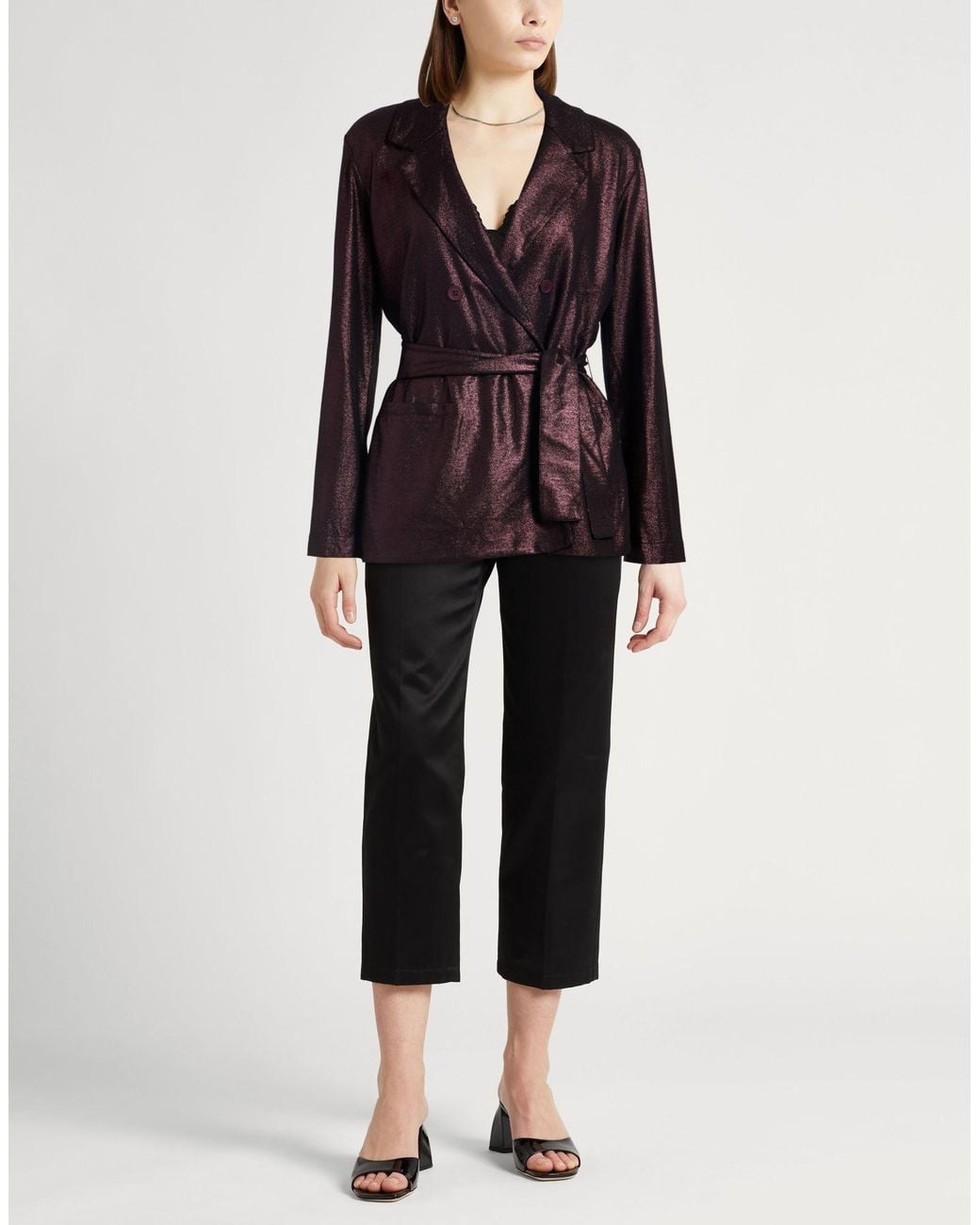 Majestic Filatures Purple Blazer Viscose, Elastane