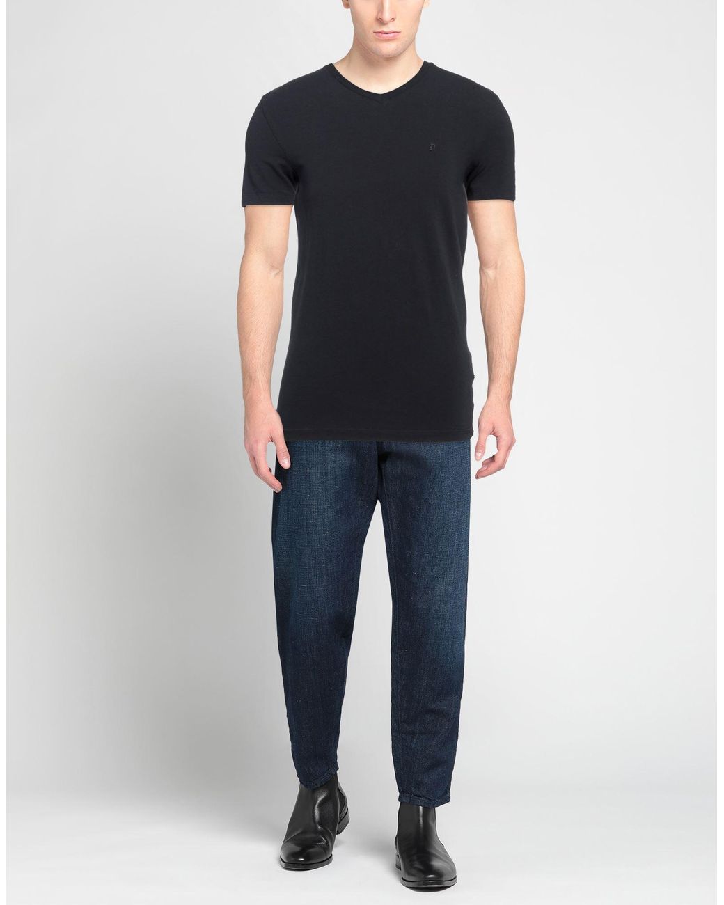 Dondup Black T-shirt for men