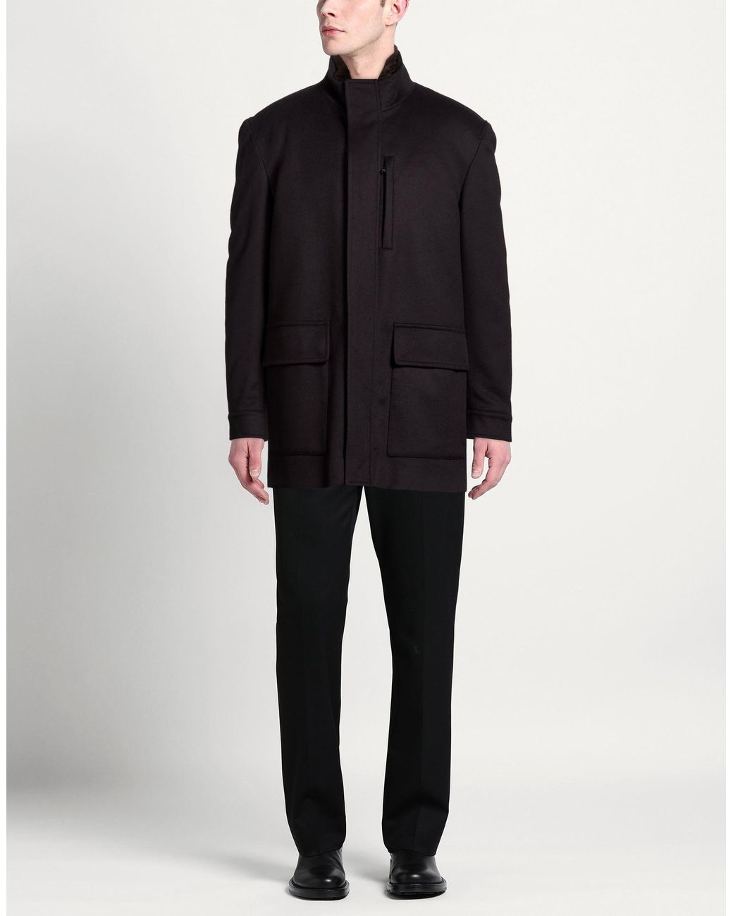 Sartoria Latorre Black Coat for men