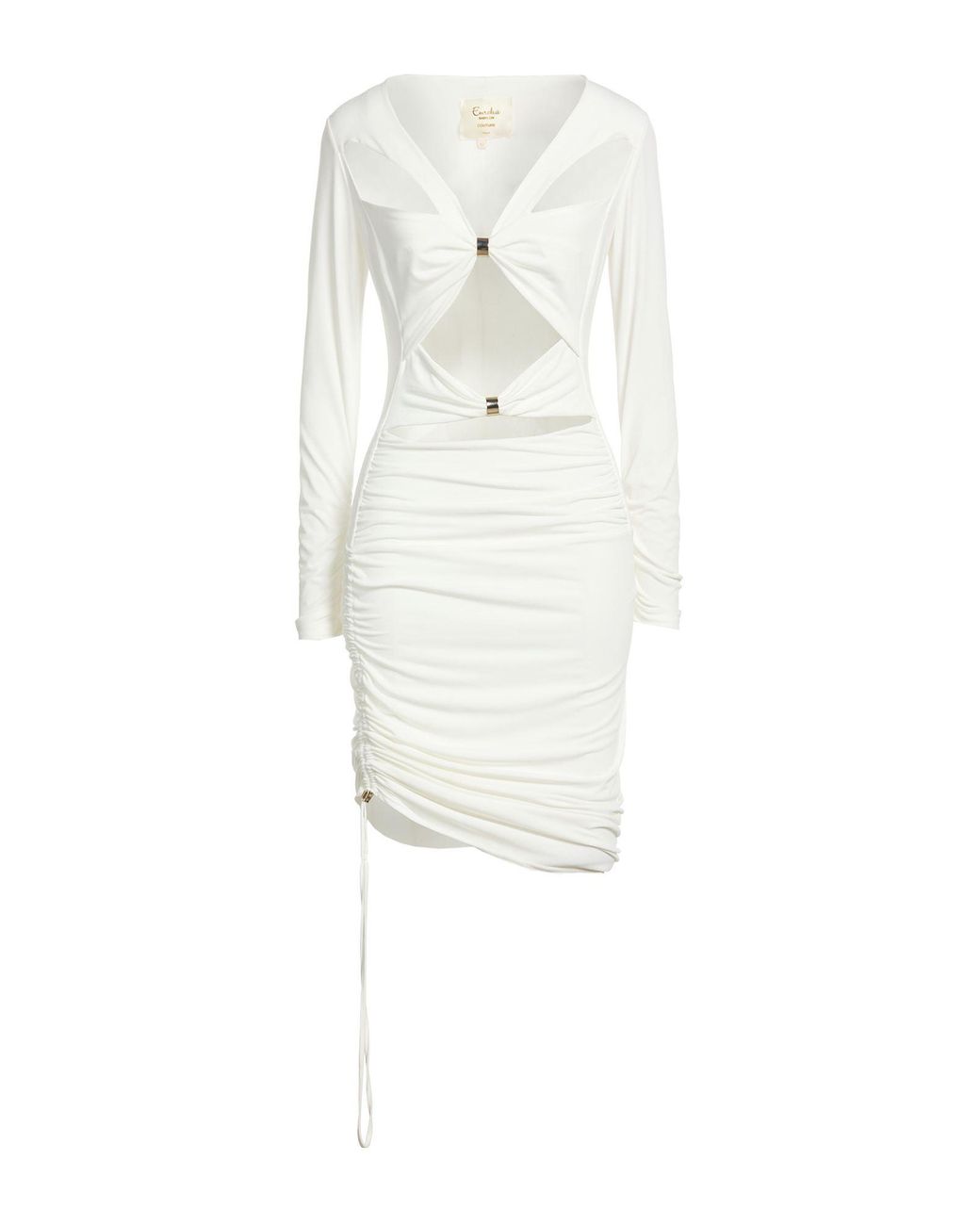 EUREKA by BABYLON White Midi Dress Polyamide, Elastane