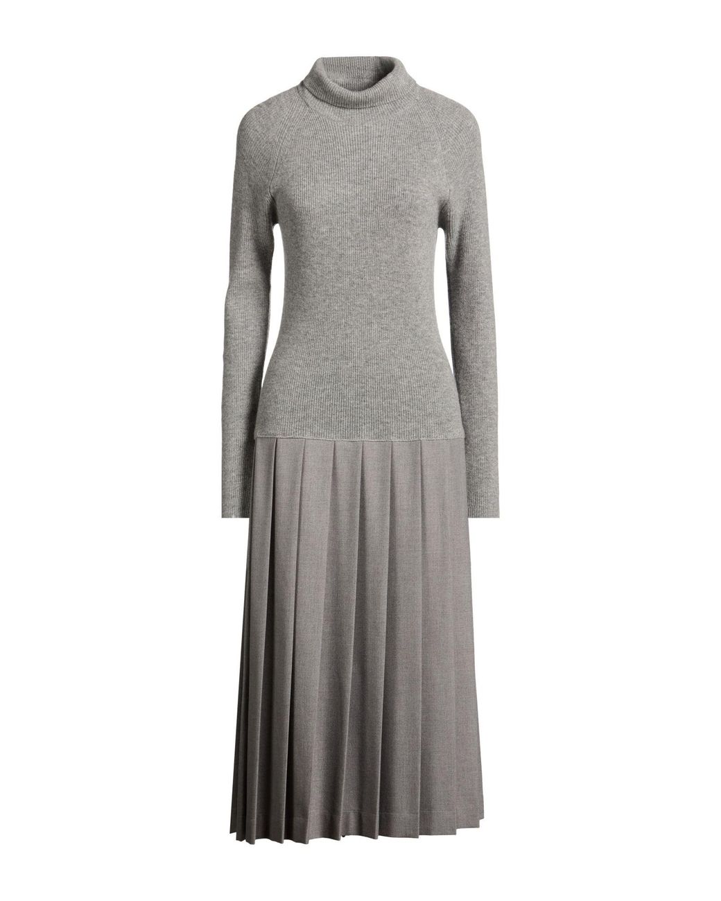 Fabiana Filippi Gray Midi Dress