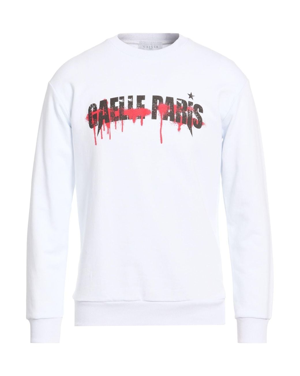 Gaelle Paris White Sweatshirt Cotton for men
