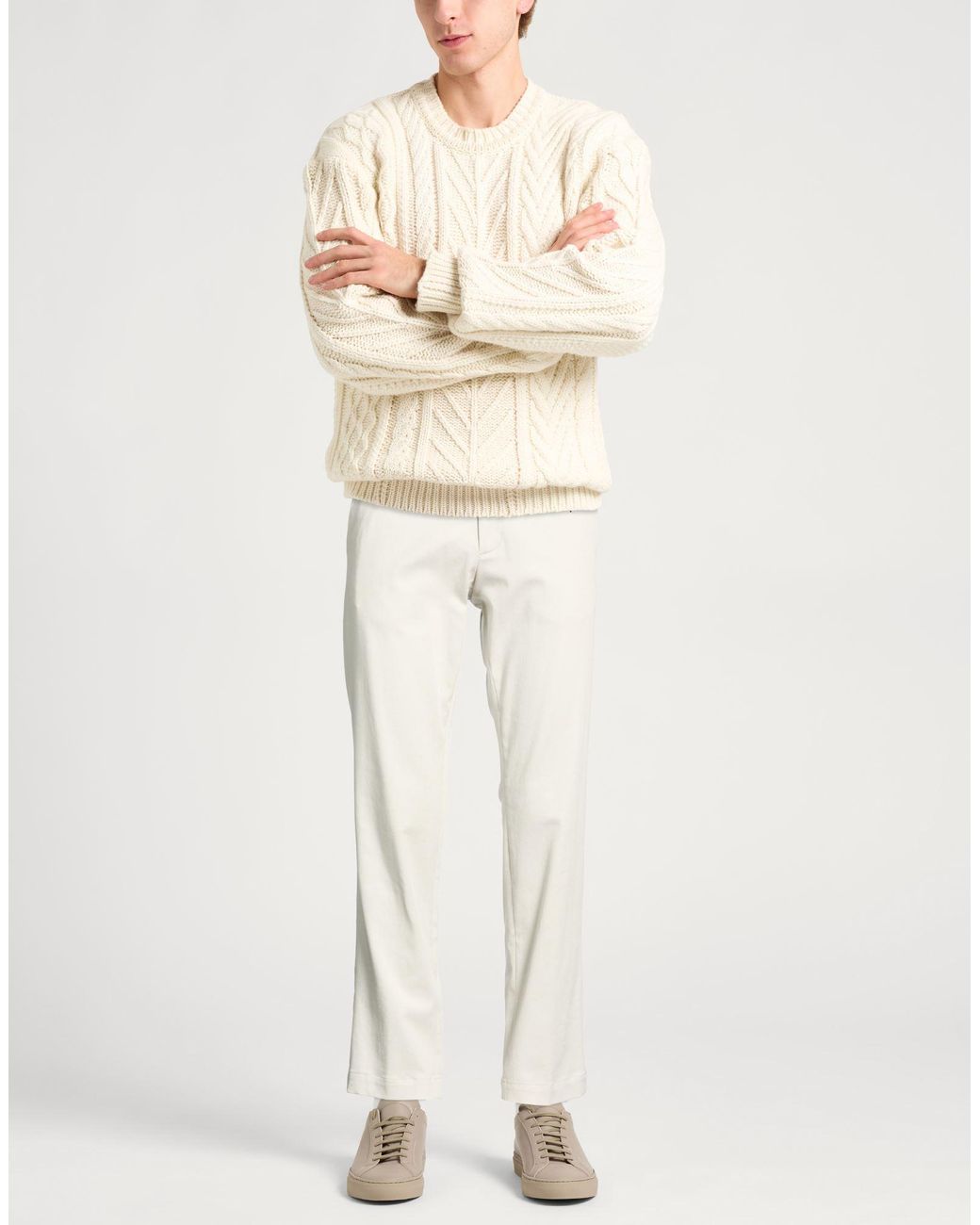 Agnona White Trouser for men
