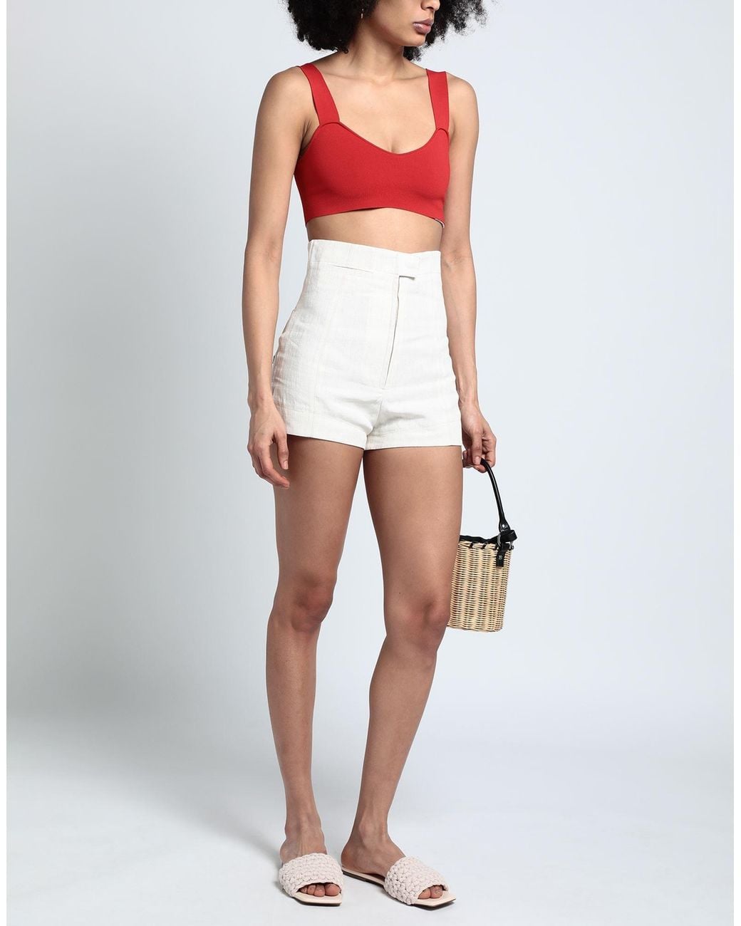 Jacquemus White Shorts & Bermuda Shorts