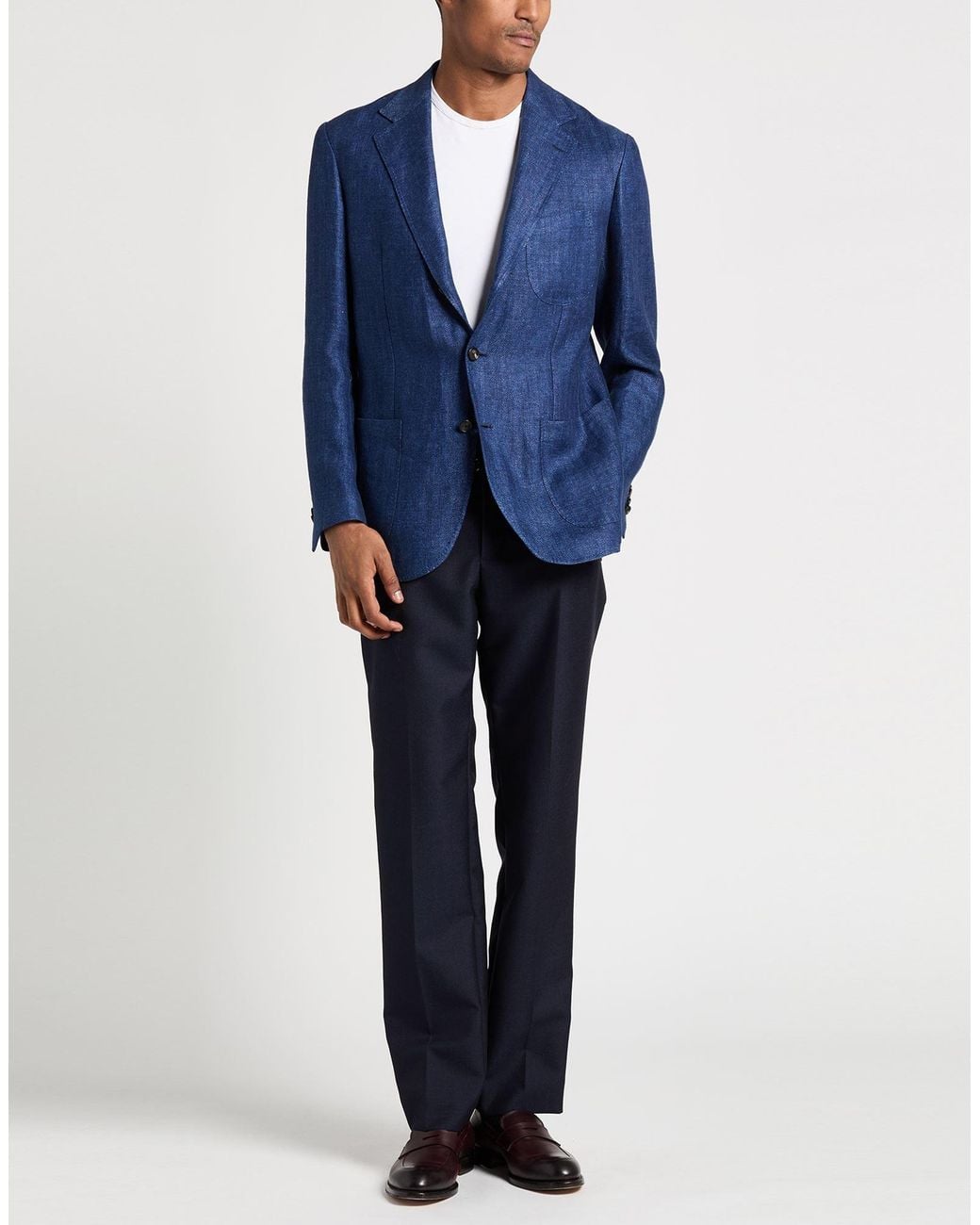 De Petrillo Blue Blazer for men