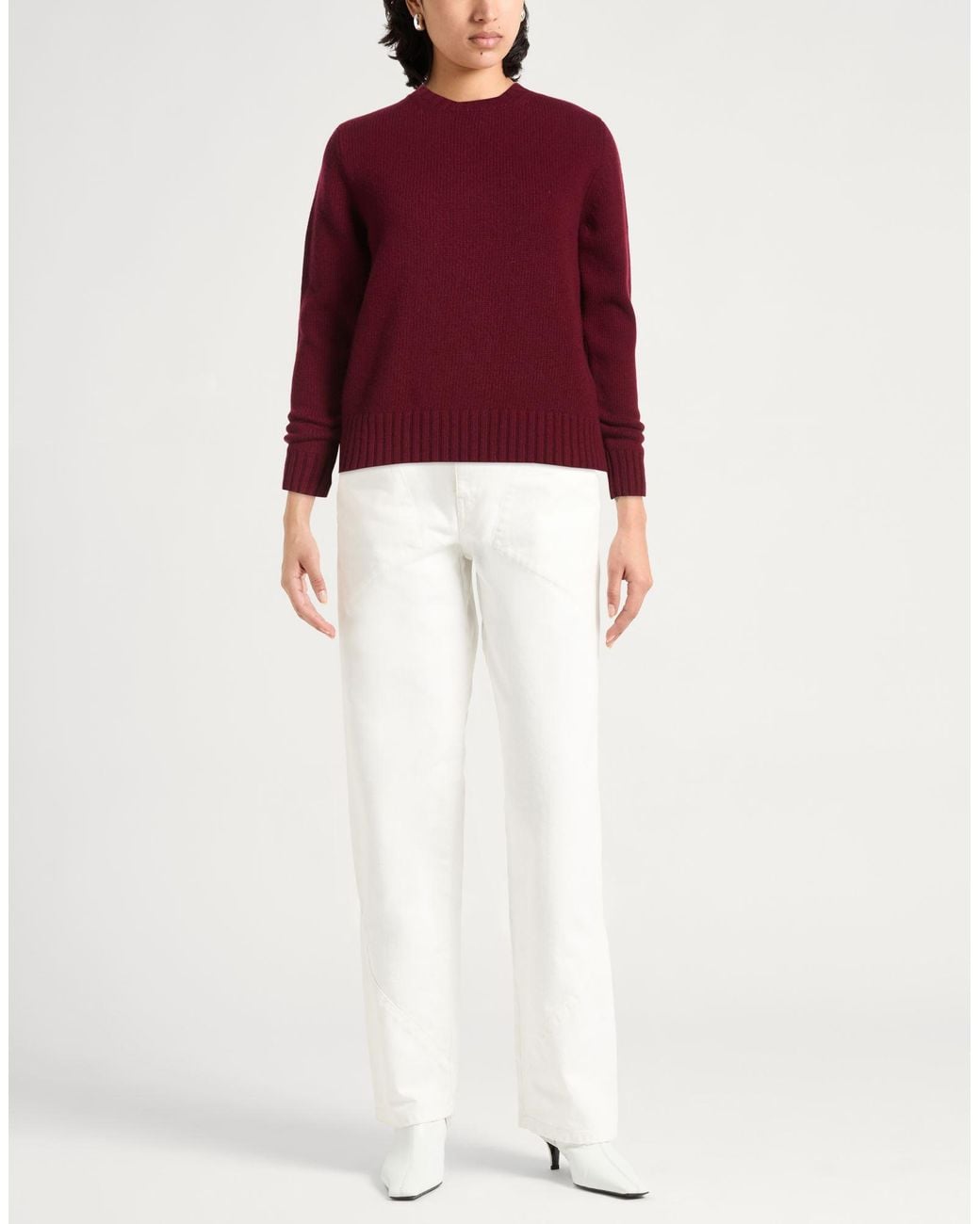 Moorer Red Burgundy Sweater Wool, Cashmere