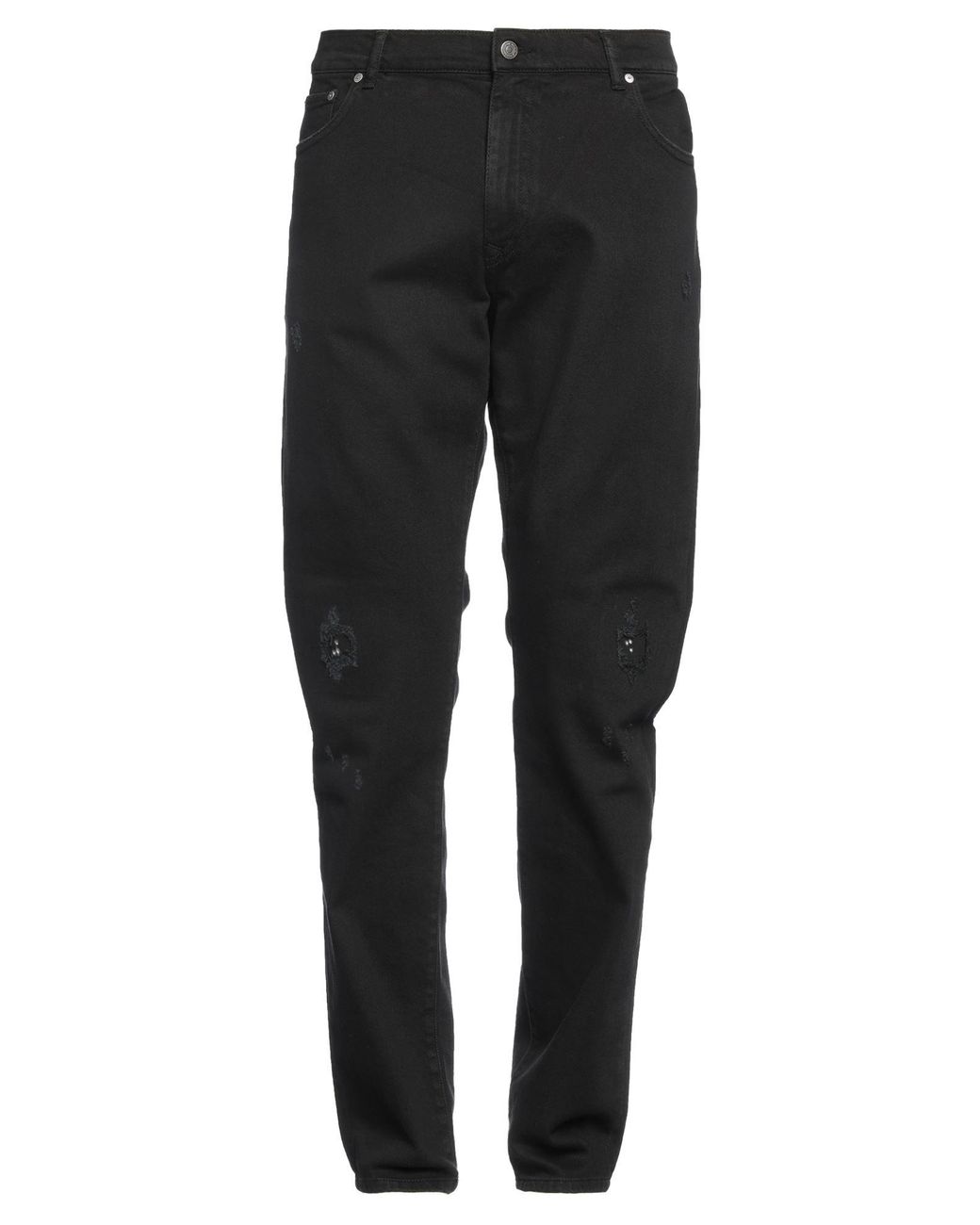 Daniele Alessandrini Black Couture Paris Jeans Cotton, Elastane for men