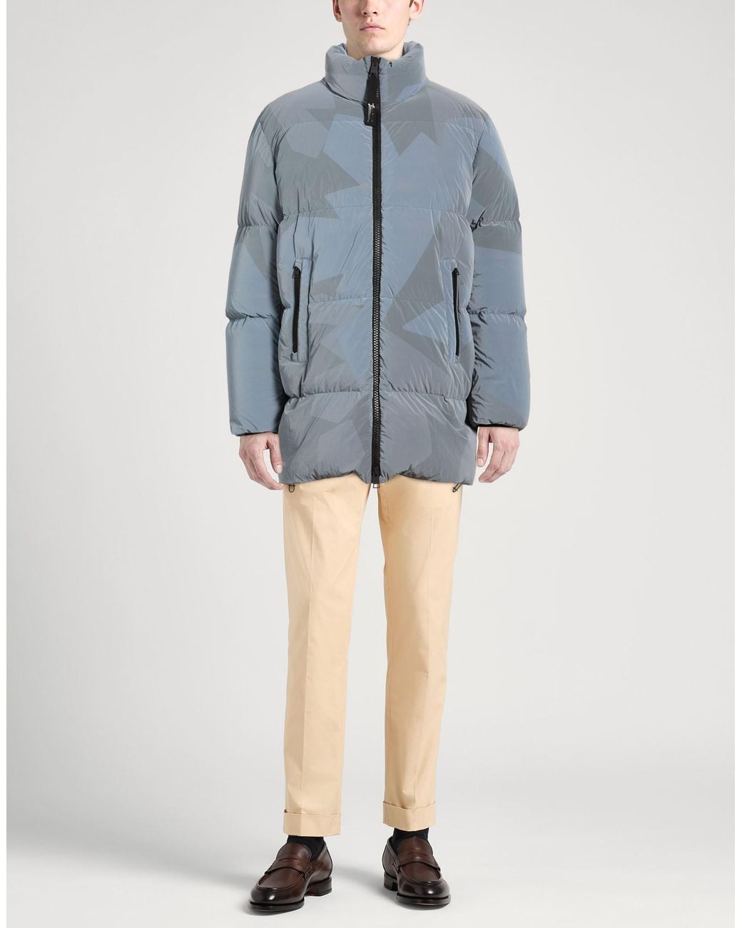 Herno Blue Slate Puffer Polyurethane, Polyamide for men