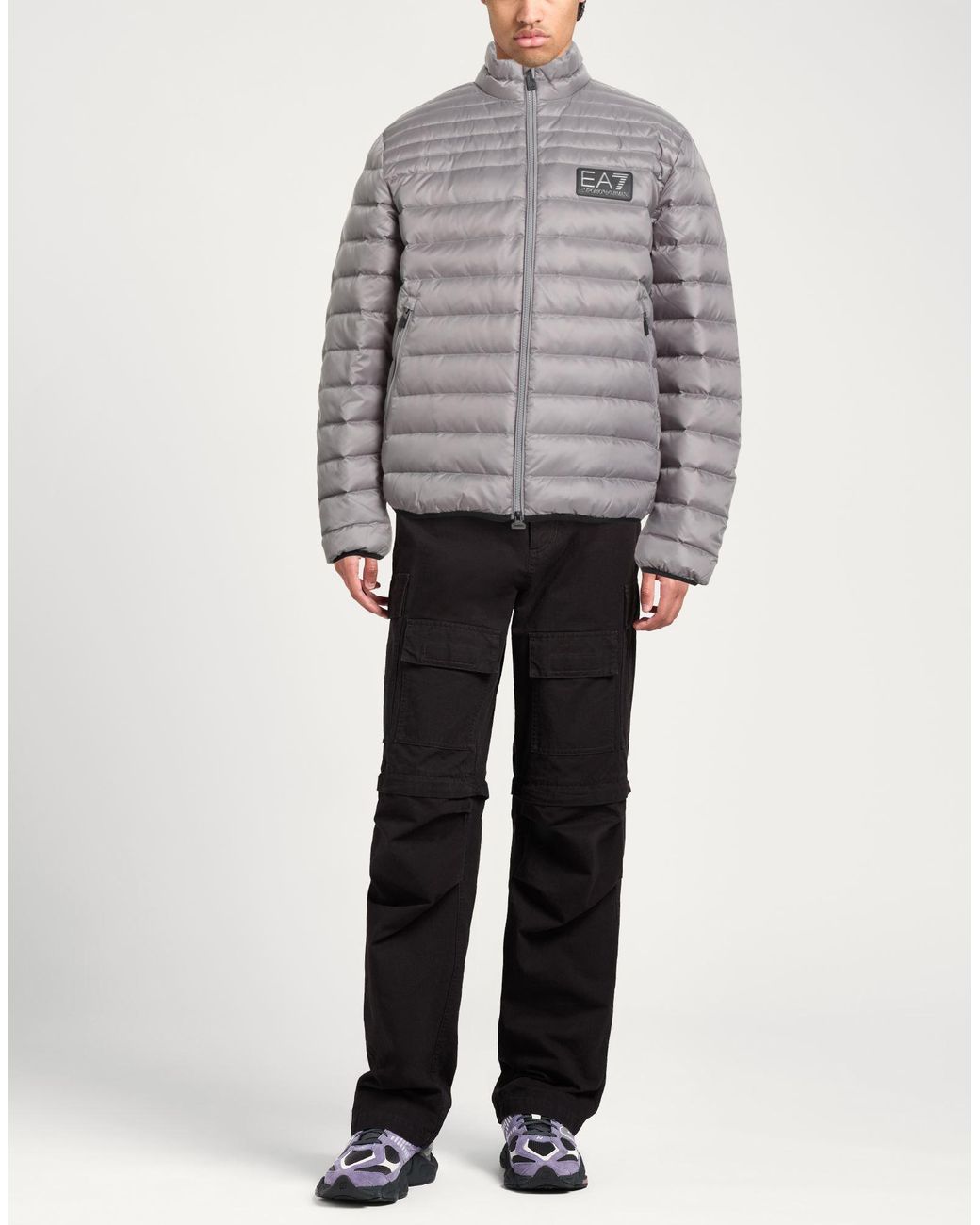 EA7 Gray Puffers for men