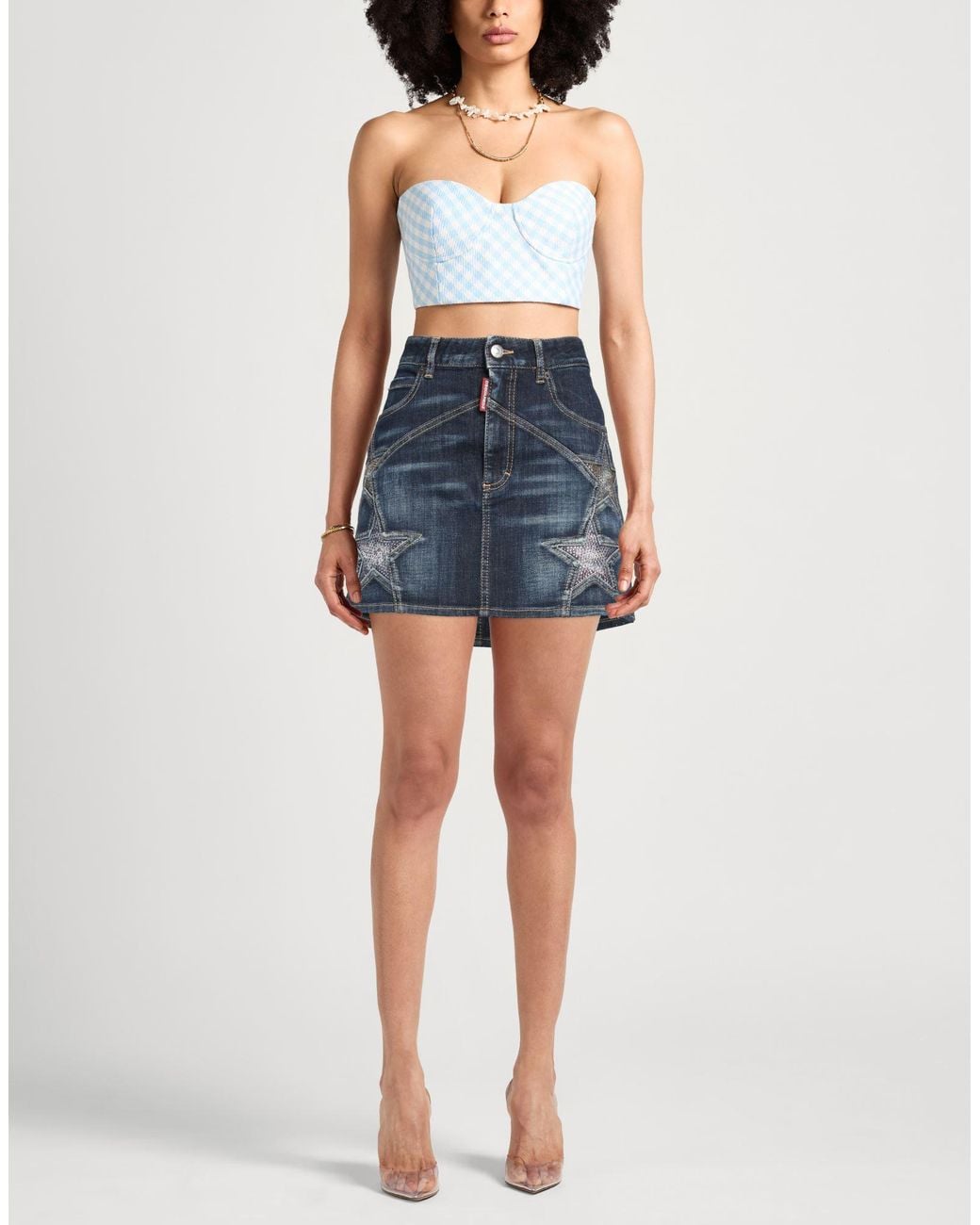 DSquared² Blue Denim Skirt