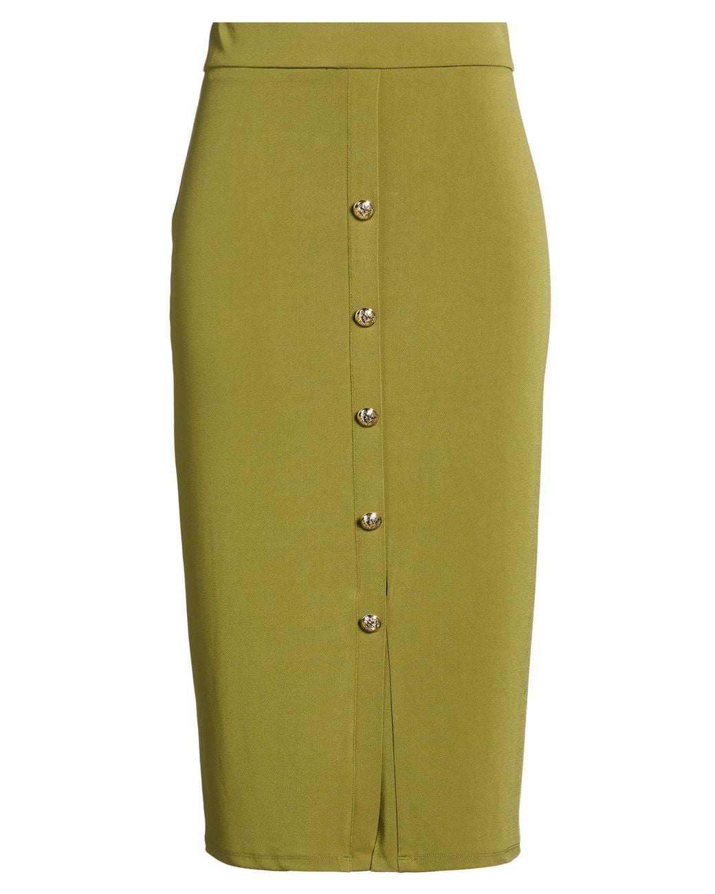 Joseph Ribkoff Green Midi Skirt Polyester, Elastane