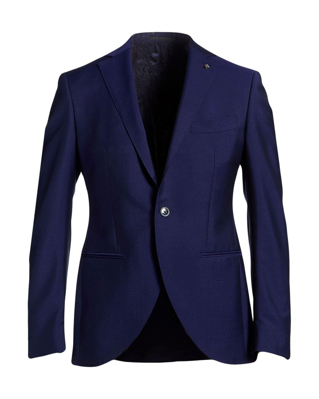 Luigi Bianchi Blue Blazer Wool, Mohair Wool for men