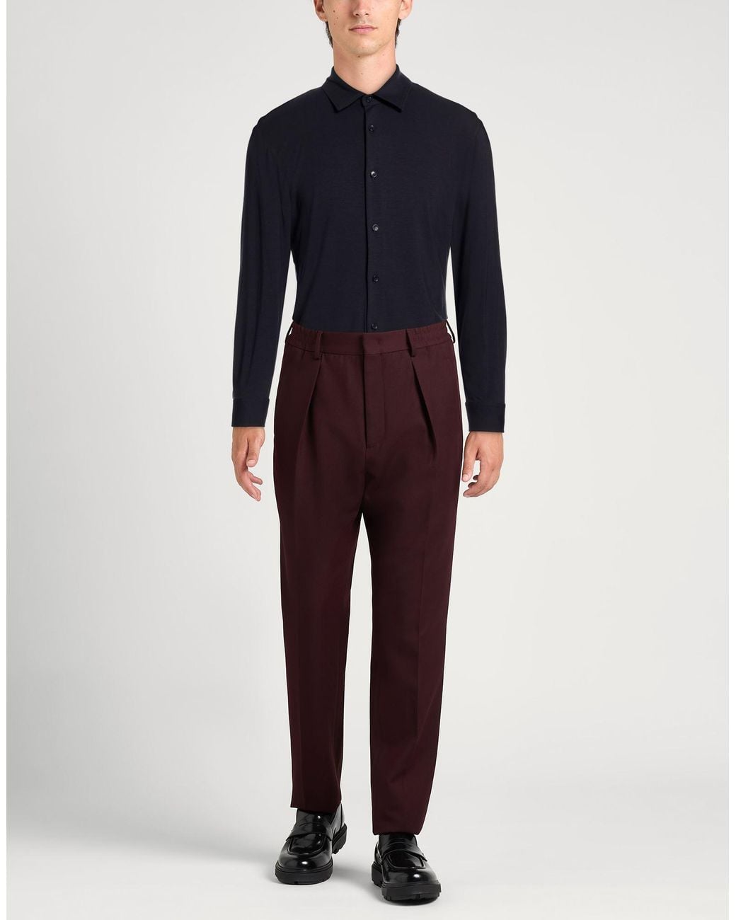 Sandro Blue Midnight Shirt Viscose, Elastane for men