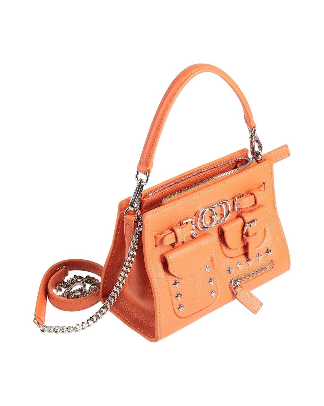 La Carrie Orange Rust Handbag Calfskin