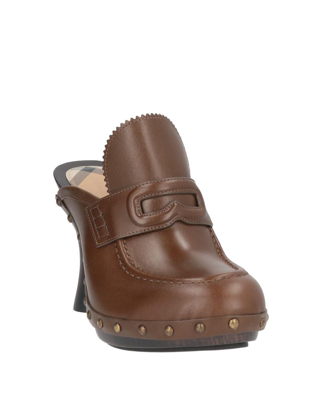 Burberry Brown Mules & Clogs Leather