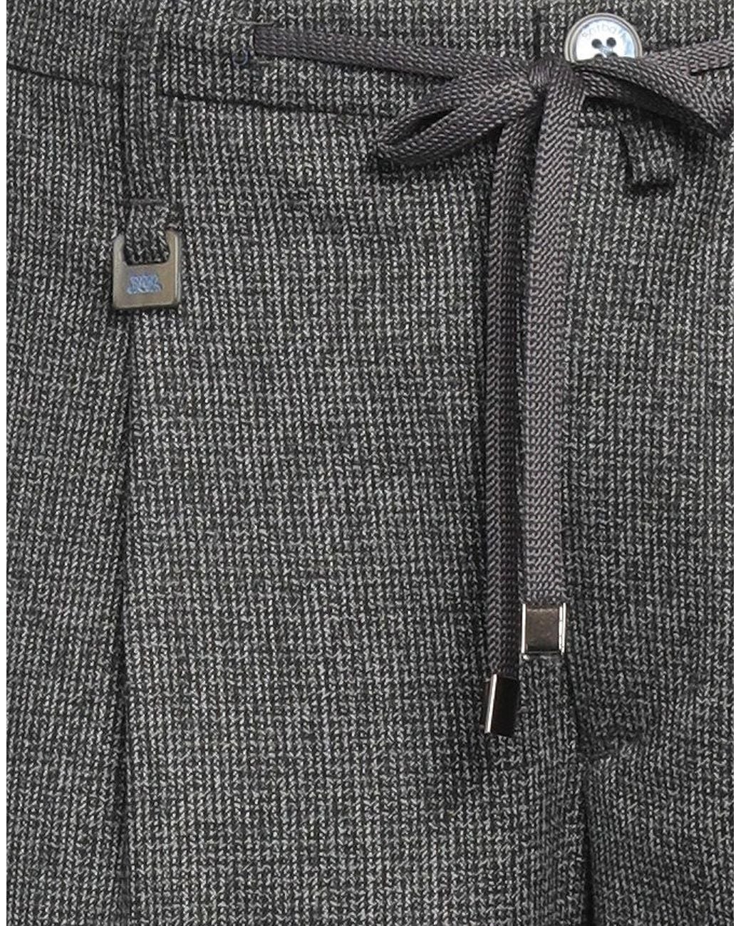 Barbati Gray Pants Polyester, Viscose, Elastane for men