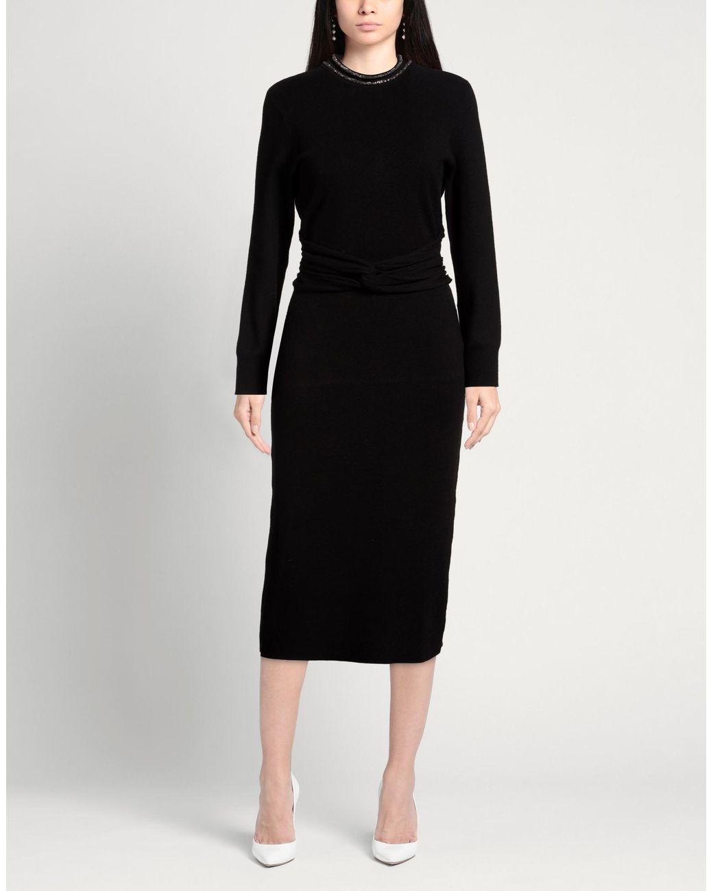 Nenette Black Midi Dress