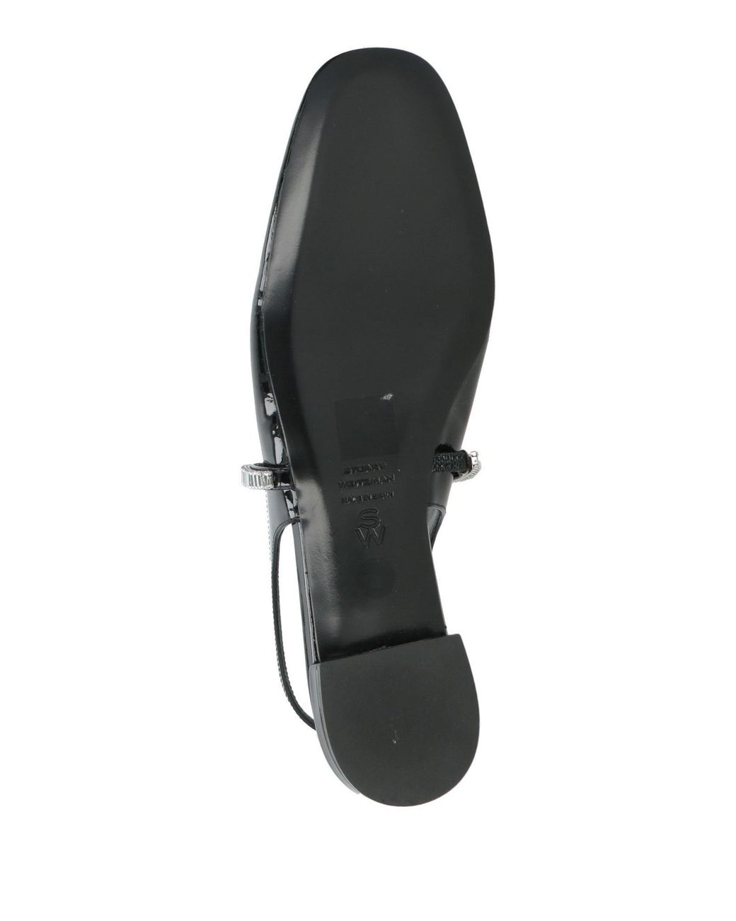 Stuart Weitzman Black Ballet Flats Leather