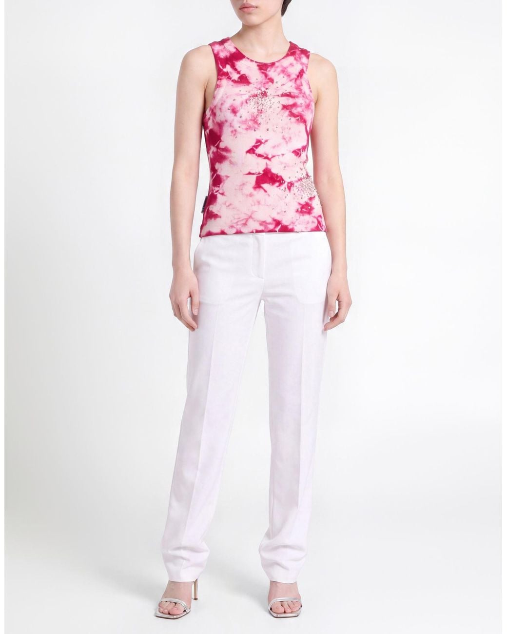 DES_PHEMMES Pink Top Cotton, Elastane