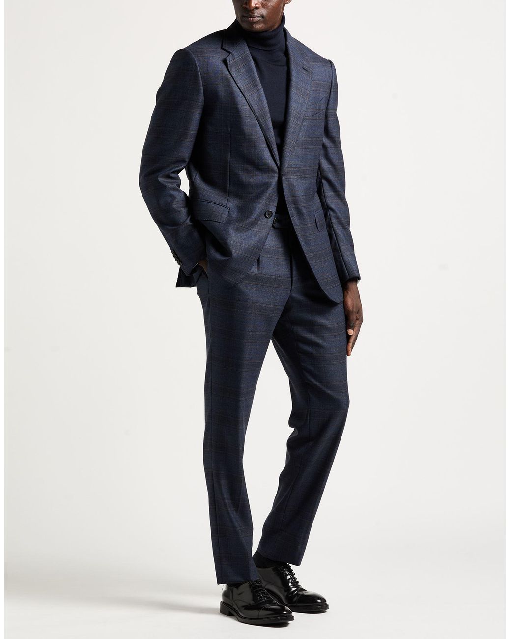 Caruso Blue Suit Wool for men