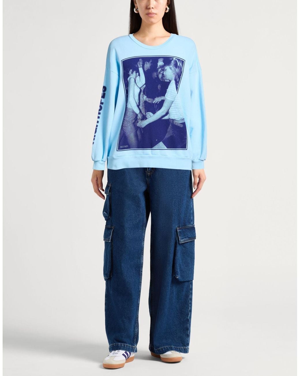 Mother Blue Sweatshirt Cotton