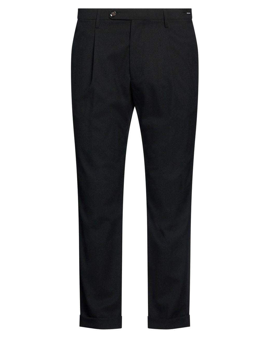 Michael Coal Black Pants Polyester, Viscose, Elastane for men