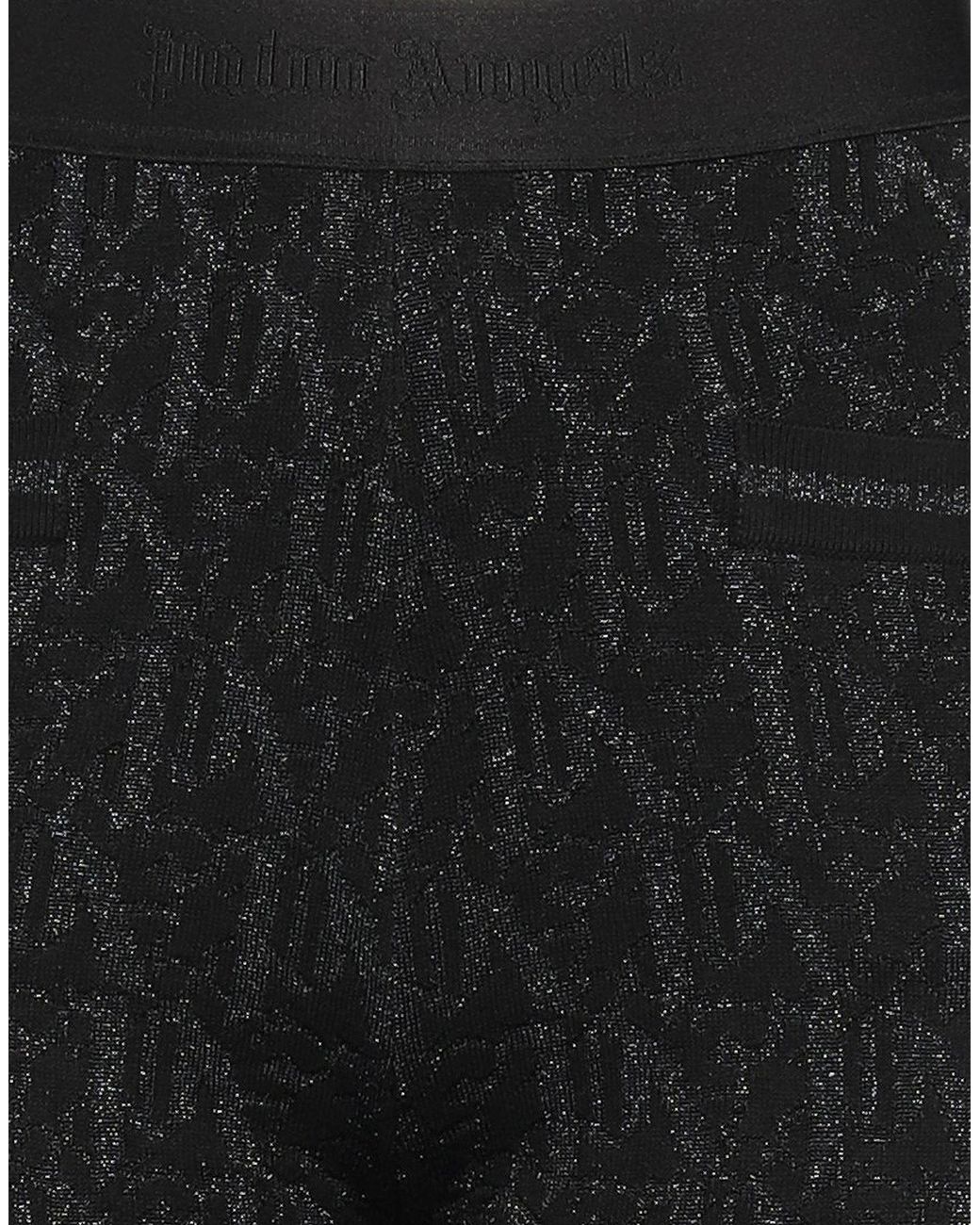 Palm Angels Black Pants Viscose, Polyester, Polyamide
