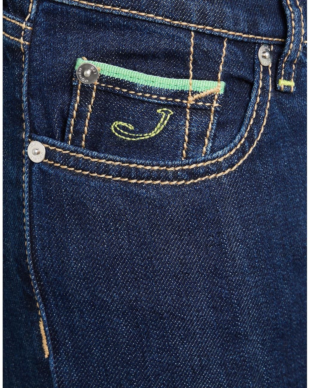 Jacob Cohen Blue Jeans Cotton, Elastane