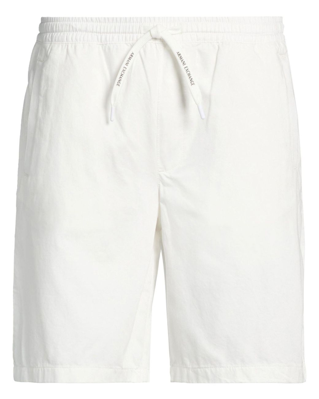 ARMANI EXCHANGE White Shorts & Bermuda Shorts for men