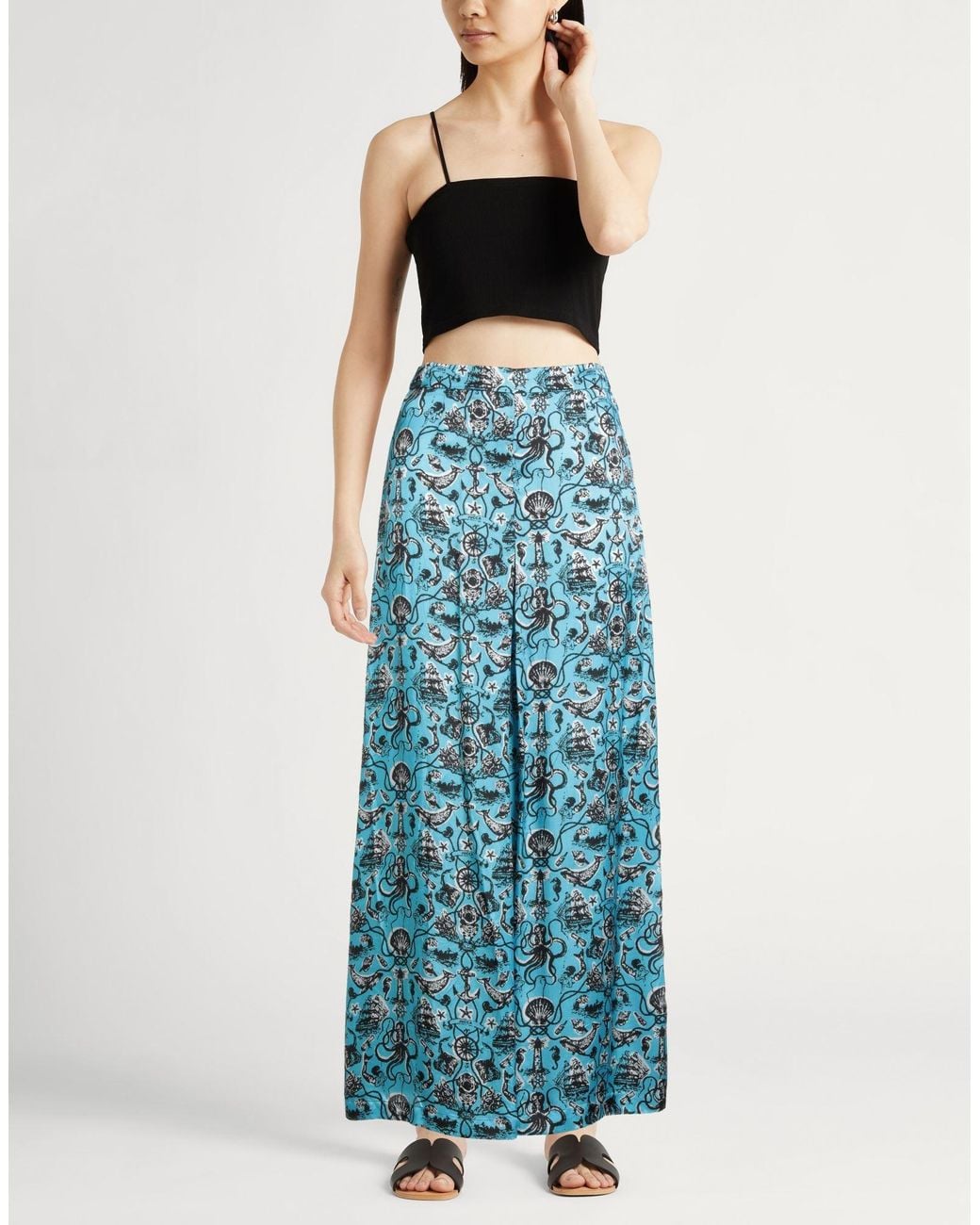Jucca Blue Azure Pants Viscose