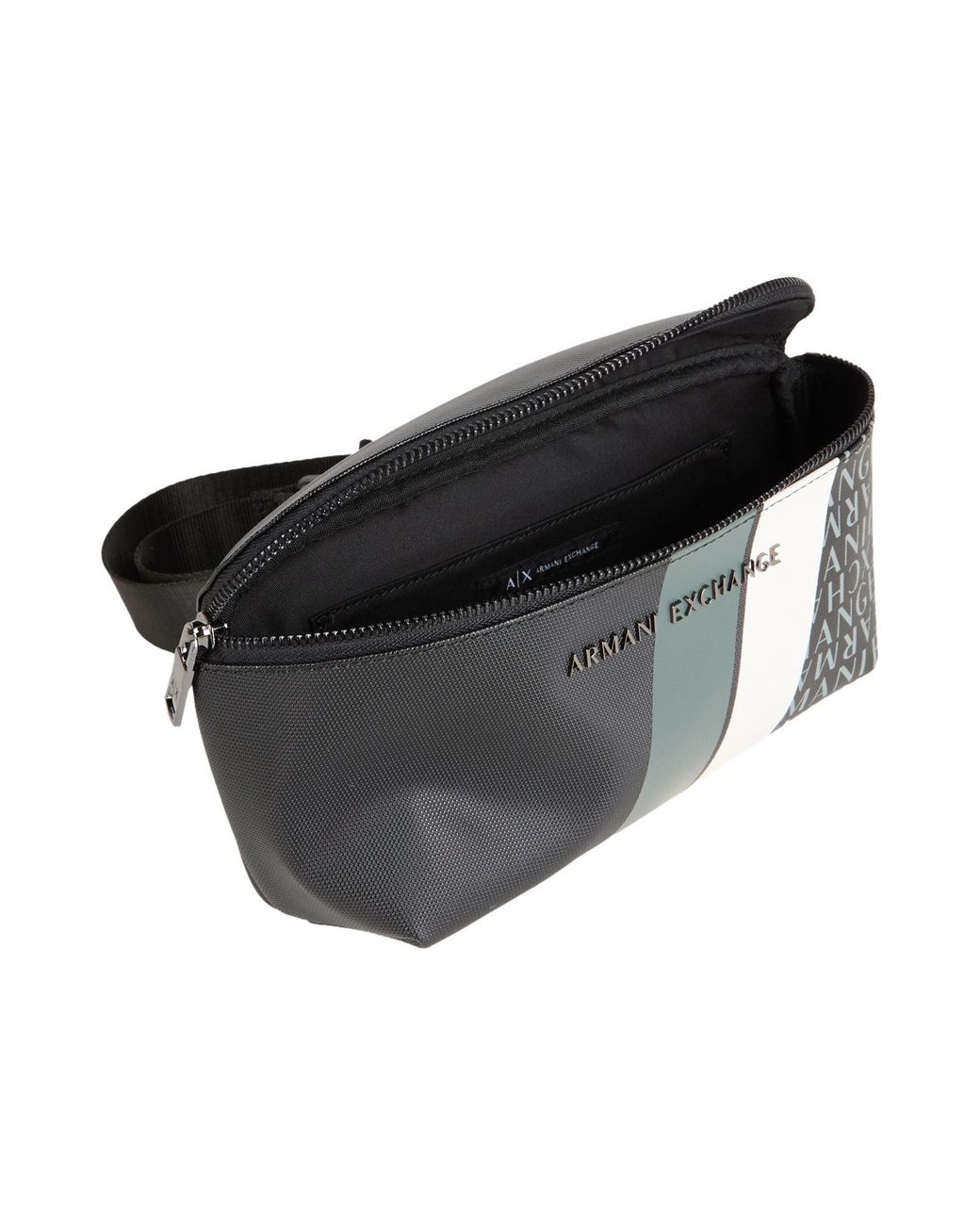 ARMANI EXCHANGE Black Belt Bag for men
