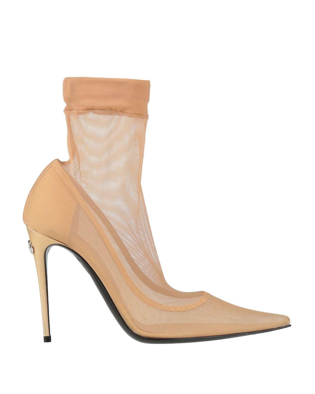 Dolce & Gabbana Natural Ankle Boots Textile Fibers
