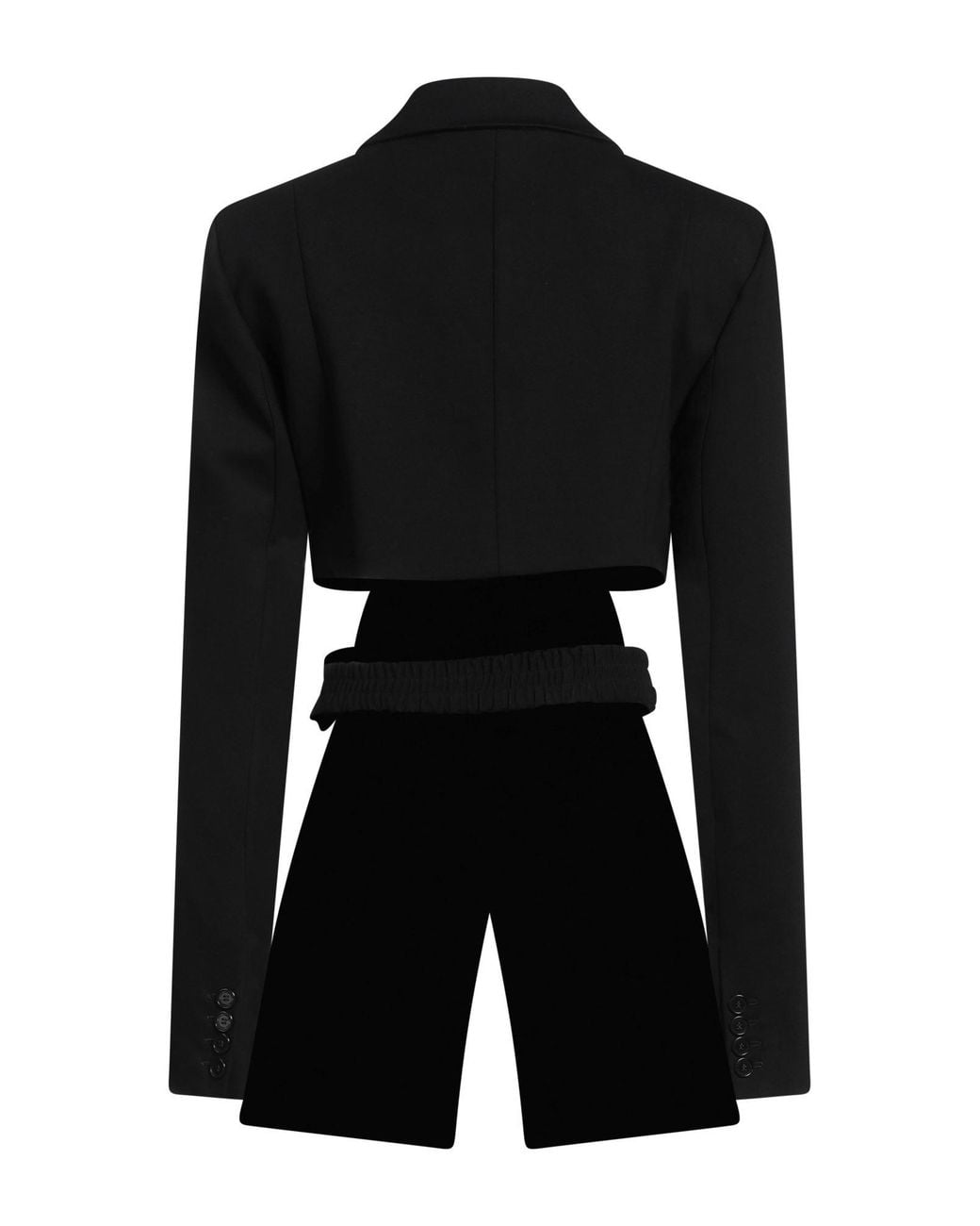Karl Lagerfeld Black Blazer Viscose, Polyamide, Elastane