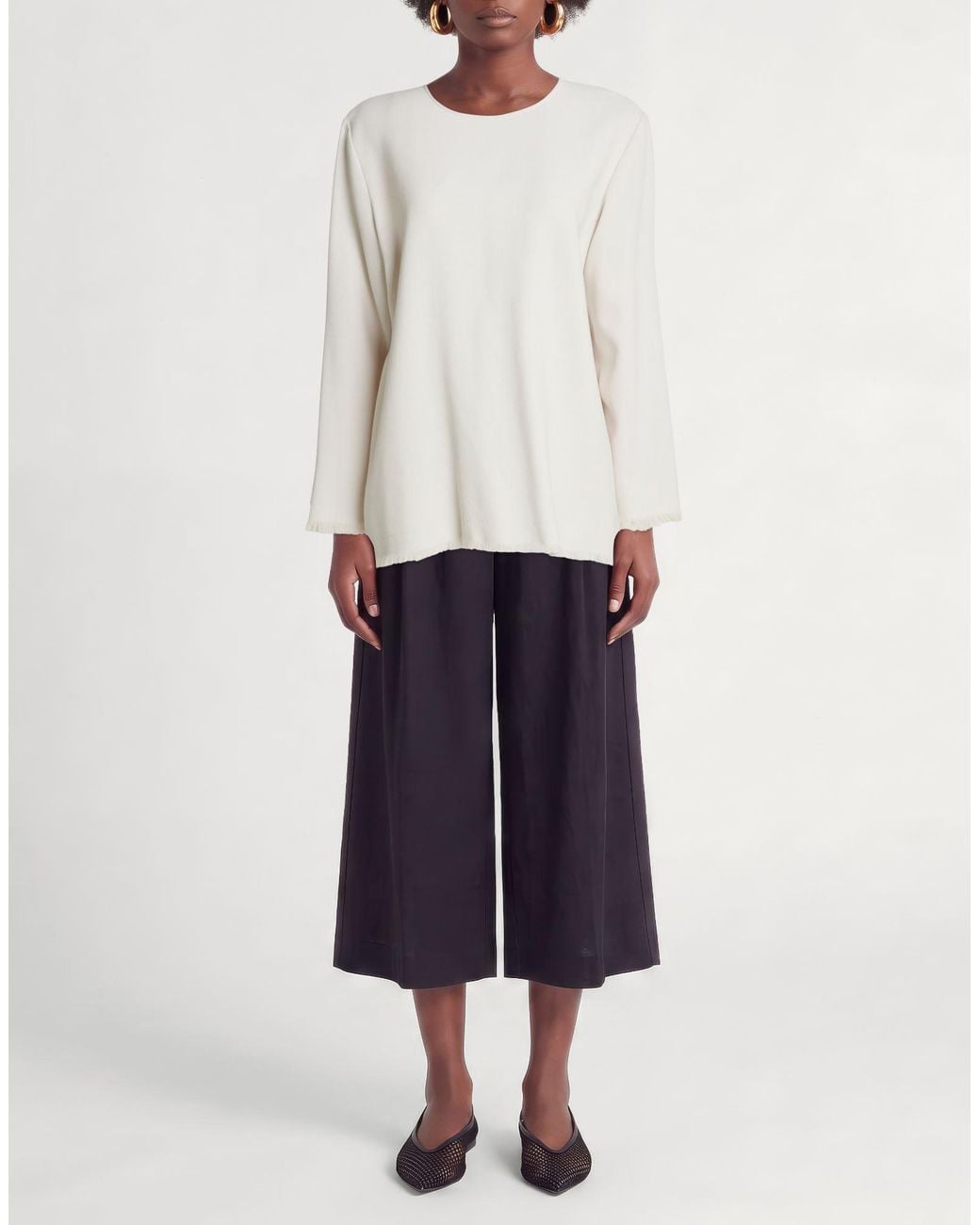 Antonelli White Light T-Shirt Virgin Wool, Polyamide, Elastane