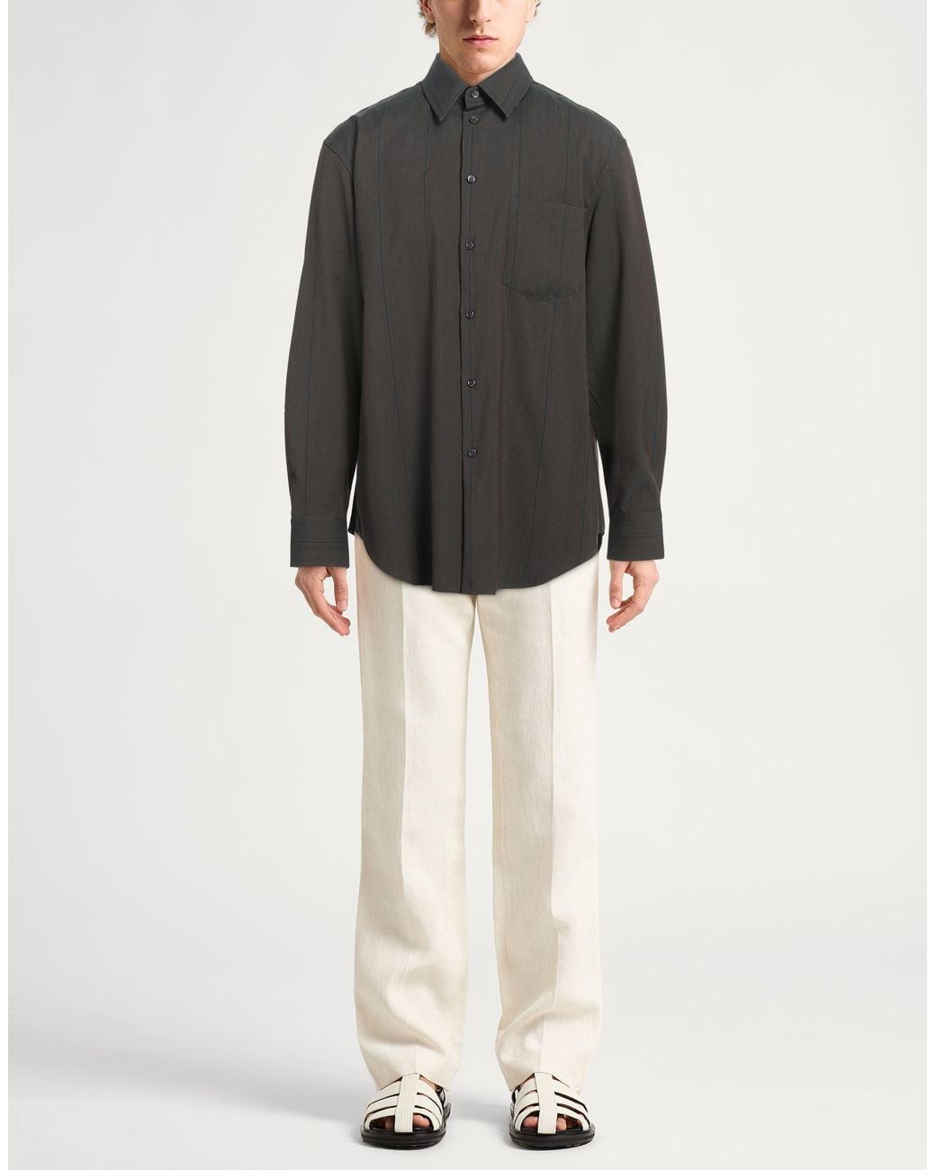 Camisa Burberry de hombre de color Gray
