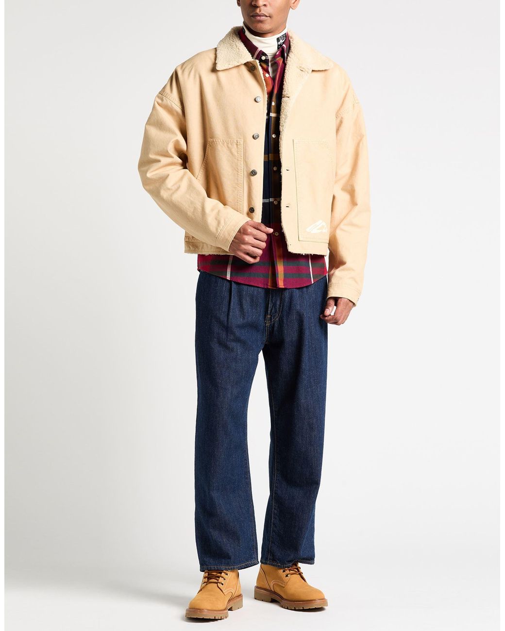 DSquared² Natural Jacket Cotton, Polyester, Acrylic for men